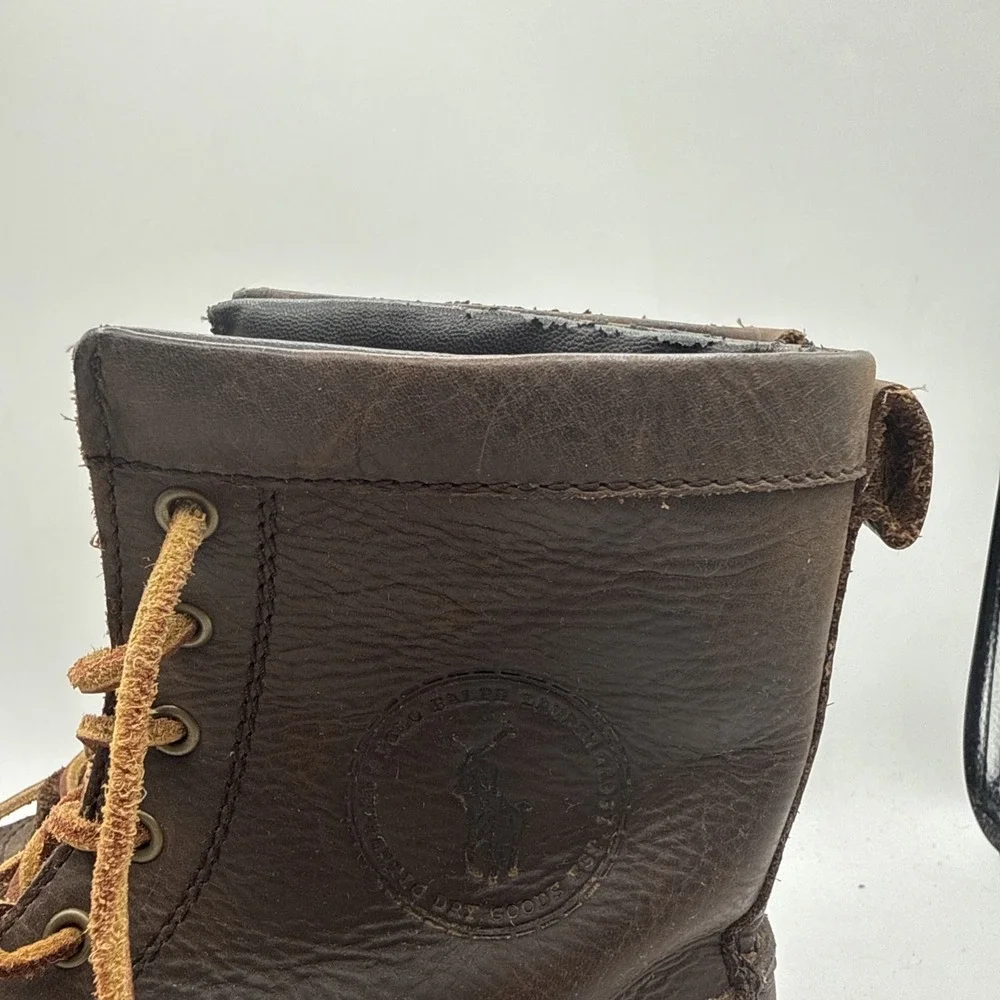 Polo Ralph Lauren Whitsand Genuine Leather Ranger Duck Boots Mens 7.5D Women's 9